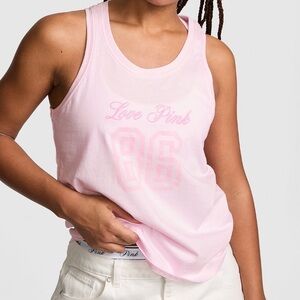 NWT PINK Campus Cotton Tank Top